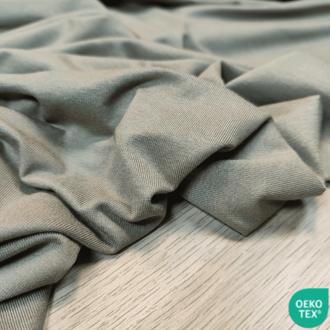 Jersey de Viscose uni Olive - par 10 cm