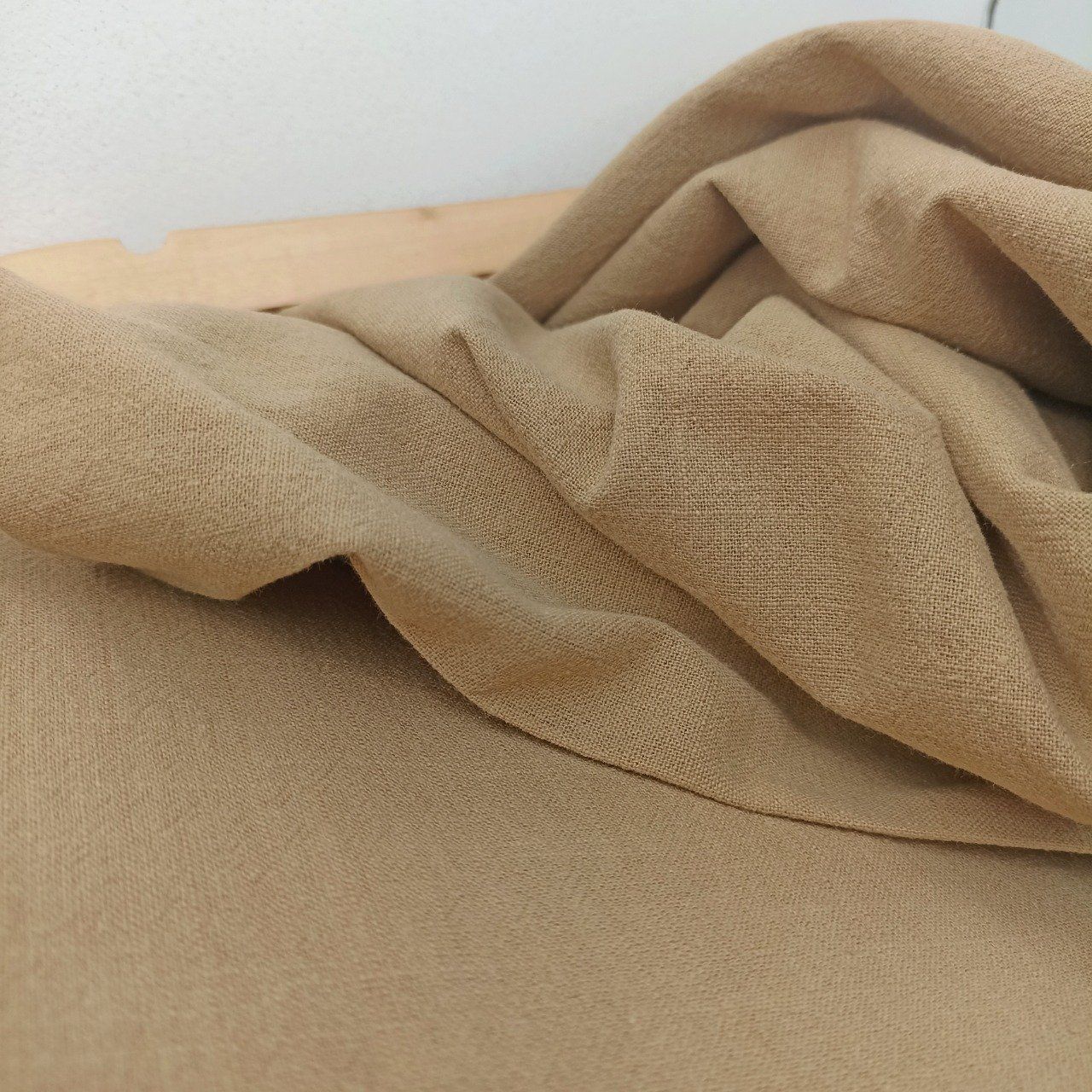Tissu Coton Lavé Écru